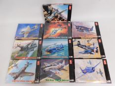 Ten boxed Hobby Craft 1:48 scale model aircraft ki