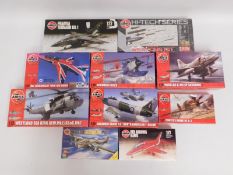 Ten boxed Airfix 1:72 scale model aircraft kits, p