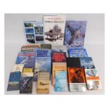 A quantity of aviation books including novels, app