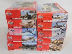 Ten boxed Airfix 1:48 & 1:72 scale model aircraft
