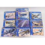 Ten boxed Revell 1:48 scale model aircraft kits, p