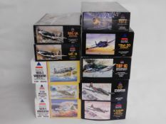 Ten boxed Accurate Miniatures 1:48 scale model air