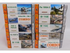 Ten boxed Eduard 1:48 scale model aircraft kits, p