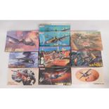 Ten boxed Dragon 1:48 & 1:72 scale model aircraft