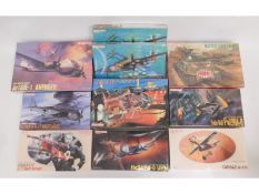 Ten boxed Dragon 1:48 & 1:72 scale model aircraft