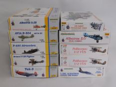 Ten boxed Eduard 1:48 & 1:72 scale model aircraft