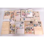 A quantity of loose world stamps & seven child's s