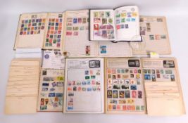 A quantity of loose world stamps & seven child's s