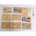 Ten cigarette card albums including National Flags