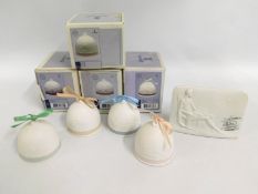 Four boxed Lladro bells twinned with a Lladro coll