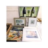 A quantity of paintings & art work including still
