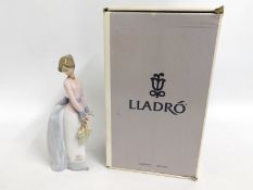 A boxed Lladro figure of a woman, 07622, 'Basket O