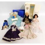 Two Sindy dolls & accessories; a Sindy wardrobe, a