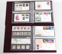 Two albums of first day covers 1971-1994, includin