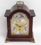 A Regency style German moon phase mantle clock, 12