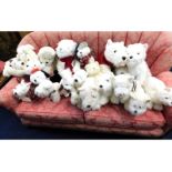 A quantity of plush West Highland Terrier stuffed