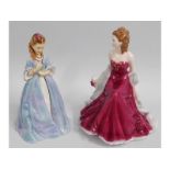 Two Royal Worcester porcelain figurines: Royal Wed