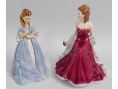 Two Royal Worcester porcelain figurines: Royal Wed