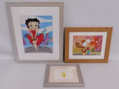 A Warner Brothers 'Tweety Pie' lithograph & two ot