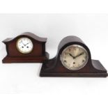 A Westminster chime mantle clock & one other R & C