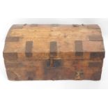 A 18th/19thC. trunk, 30in wide x 16.75in wide x 14