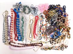 A large quantity of mixed vintage costume jeweller