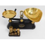 A set of Thornton & Co. Ltd. kitchen scales & bras