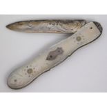 An early John Yeomans Cowlishaw fruit knife with c