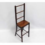 An Victorian mahogany child's correctional chair,
