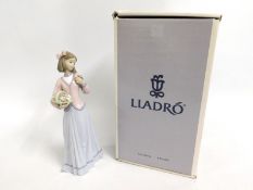 A boxed Lladro figure of a woman, 07644, 'Innocenc