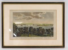 A print of Plymouth Fort & St. Nicholas island fro