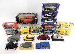 A small quantity of model diecast cars including C