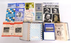 A quantity of QPR related football programmes & ep