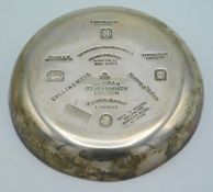 A jubilee 1935 London silver pin dish, shown inver
