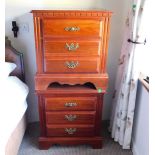Mariner's Cottage: A pair of bedside cabinets with