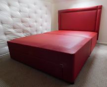 Tremaine Manor House: A modern king size bed red l