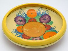 A large Clarice Cliff Bizarre 'Gay Day' bowl, 11in diameter