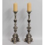 A pair of large & decorative ecclesiastic style ca