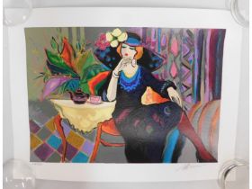 A collection of nine prints: Isaac Maimon serigrap