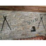 Blacksmith's Cottage: A pair of blacksmith's forge