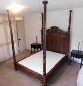 Tremaine Manor House: A mahogany four poster doubl