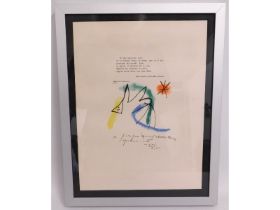 Joan Miro (1893-1983 Spanish) 1958 limited edition