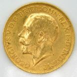 A 1913 George V, full gold sovereign