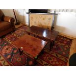Cobbler's Cottage: Two small oak coffee tables twi