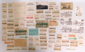 A quantity of mostly GWR luggage labels including
