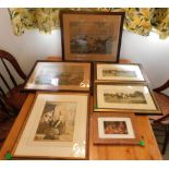Dairymaid's Cottage: A small selection of framed p
