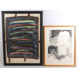Two Richard O'Reilly works, one pen & ink titled '