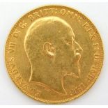A 1906 Edward VII, full gold sovereign
