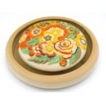 A large Clarice Cliff 'My Garden' posy ring, 11in