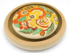 A large Clarice Cliff 'My Garden' posy ring, 11in